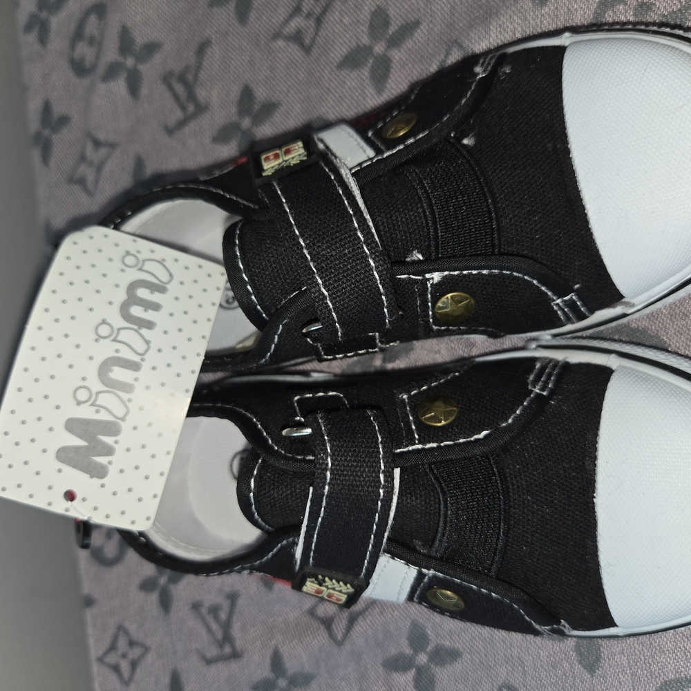Minimi Black Kids Shoes
